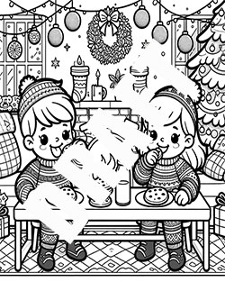 Children-eating-cookies-and-drinking-milk Children-eating-cookies-and-drinking-milk