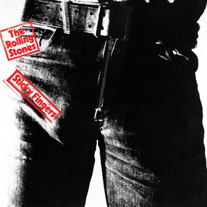 Album cover for 'Sticky Fingers' album featuring the song 'Brown Sugar' by The Rolling Stones – Learn to play on guitar.