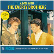 Album cover for 'A Date With The Everly Brothers' album featuring the song 'Cathy's Clown' by The Everly Brothers – Learn to play on guitar.