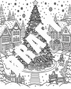 childrens-christmas-coloring-sheets-adorn-the-festive-town-tree-draft childrens-christmas-coloring-sheets-adorn-the-festive-town-tree-draft