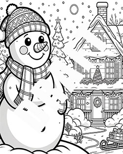 childrens-christmas-coloring-sheets-snowman childrens-christmas-coloring-sheets-snowman