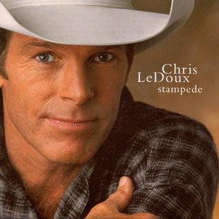 Album cover for 'Stampede' album featuring the song 'Calico Moon' by Chris Ledoux – Learn to play on guitar.
