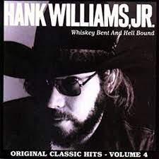 Album cover for 'Whiskey Bent And Hell Bound' featuring 'Come And Go Blues' by Hank Williams Jr – Learn guitar chords.