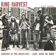 Album cover of King Harvest featuring classic rock one hit wonders and the song Dancing In The Moonlight