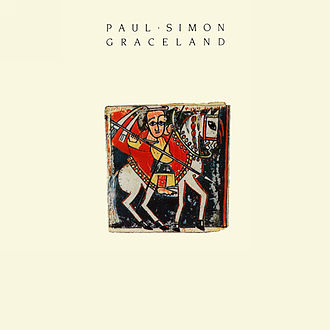 Album cover for 'Graceland' album featuring the song 'Diamonds On The Souls Of Her Shoes' by Paul Simon – Learn to play on guitar.