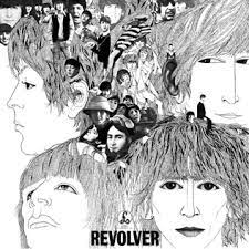 Album cover of Revolver featuring simple Beatles guitar songs and the song Eleanor Rigby Album cover of Revolver featuring simple Beatles guitar songs and the song Eleanor Rigby
