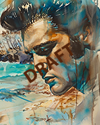 Image cover of Elvis Beach featuring Elvis Presley Wall Art in the form or watercolors Image cover of Elvis Beach featuring Elvis Presley Wall Art in the form or watercolors