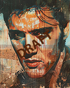 Image cover of Elvis Desert featuring Elvis Presley Wall Art in the form or watercolors Image cover of Elvis Desert featuring Elvis Presley Wall Art in the form or watercolors
