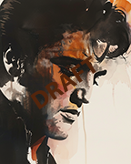 Image cover of Elvis Portrait featuring Elvis Presley Wall Art in the form or watercolors Image cover of Elvis Portrait featuring Elvis Presley Wall Art in the form or watercolors
