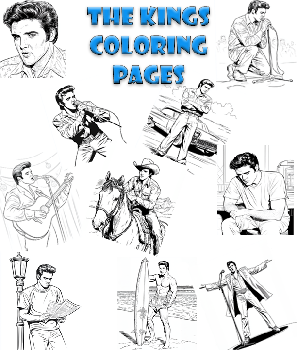 elvis presley coloring pages