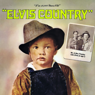 Album cover of Elvis Country featuring Elvis songs in the 70s and the song Snowbird Album cover of Elvis Country featuring Elvis songs in the 70s and the song Snowbird