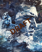 Image cover of Elvis Waves featuring Elvis Presley Wall Art in the form or watercolors Image cover of Elvis Waves featuring Elvis Presley Wall Art in the form or watercolors