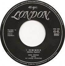 Album cover for 'I Remember' album featuring the song 'I Remember' by Eddie Cochran – Learn to play on guitar.