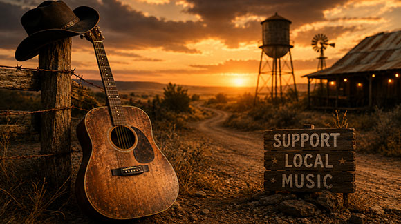 Independent and red dirt country guitar lessons