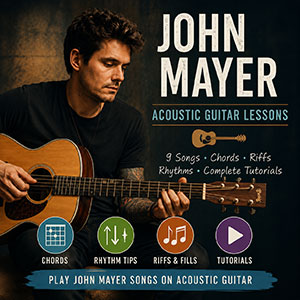 John Mayer acoustic guitar lessons John Mayer acoustic guitar lessons