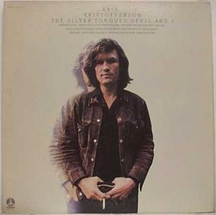 Album cover of The Silver Tongued Devil And I featuring songs by Kris Kristofferson and the song Loving Her Was Easier Album cover of The Silver Tongued Devil And I featuring songs by Kris Kristofferson and the song Loving Her Was Easier