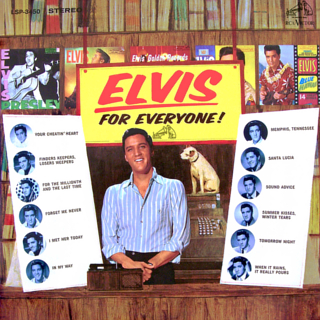 Album cover of Elvis For Everyone featuring Elvis songs in the 50s with the song Memphis Tennessee Album cover of Elvis For Everyone featuring Elvis songs in the 50s with the song Memphis Tennessee