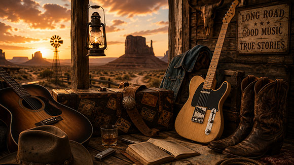 Outlaw americana and western guitar lessons
