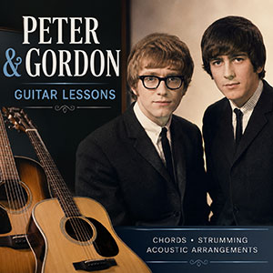 Peter & Gordon guitar lessons with acoustic guitars and 1960s British pop styling Peter & Gordon guitar lessons with acoustic guitars and 1960s British pop styling