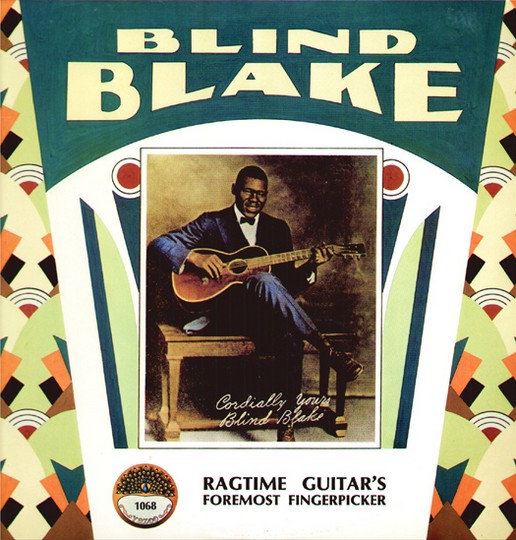 Album cover for 'Blind Blake' album featuring the song 'Police Dog Blues' by Blind Blake – Learn to play on guitar.