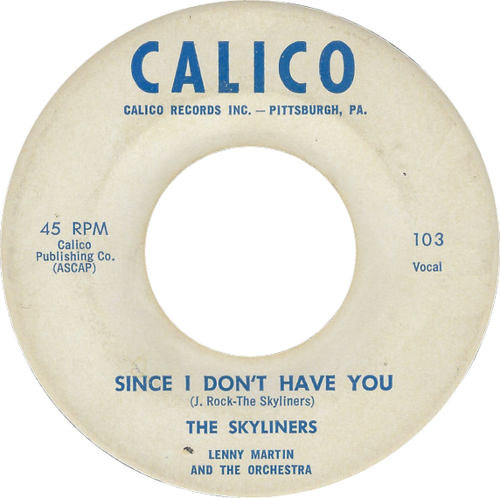Album cover for 'The Skyliners' album featuring the song 'Since I Dont Have You' by The Skyliners – Learn to play on guitar.