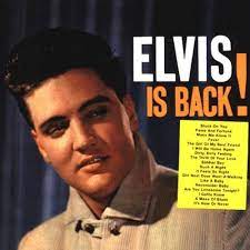 Album cover of Elvis Is Back featuring love songs of Elvis Presley and the song Stuck On You Album cover of Elvis Is Back featuring love songs of Elvis Presley and the song Stuck On You