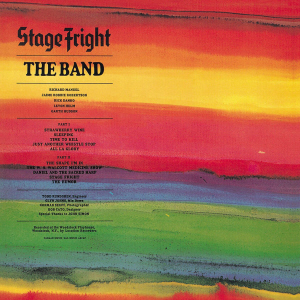 Album cover for 'Stage Fright' album featuring the song 'The Shape I'm In' by The Band – Learn to play on guitar.