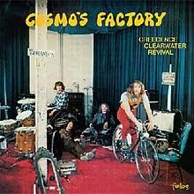Album cover for 'Cosmos Factory' album featuring the song 'Travelin Band' by Creedence Clearwater Revival – Learn to play on guitar.