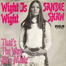wight is wight sandie shaw